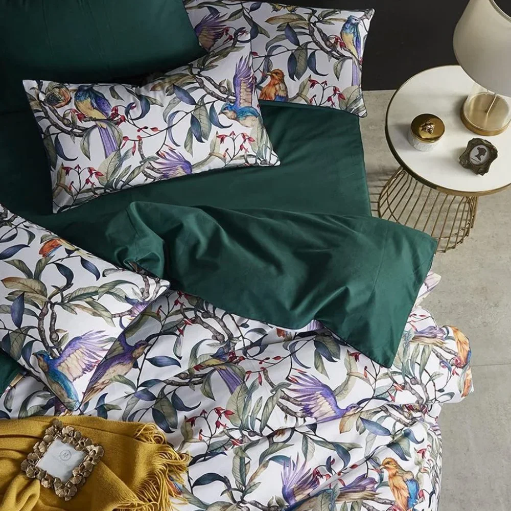 Boho Bliss: Paisley Floral Duvet Cover Set with Pillowcases